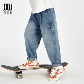 【件件底价，童装双倍积分】多多家男童牛仔裤儿童裤子2025新款春秋季男孩休闲刺绣长裤春装潮10393