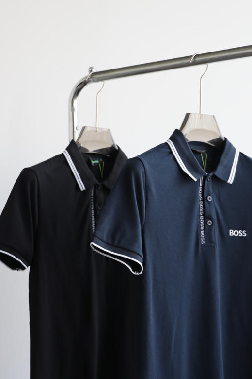 H.B 织带拼色 翻领POLO衫 TX386 商品图4