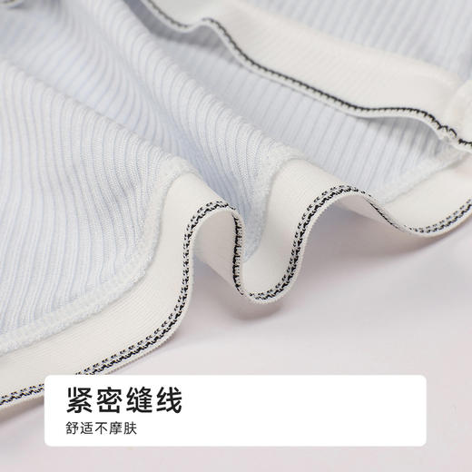 都市丽人纤柔绵木代尔系列人棉罗纹平角裤LKH5J6 商品图6