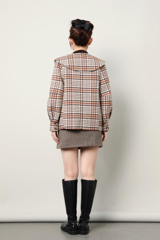 Stay2Weeks 娃娃领格纹廓形短外套 17726 商品图4