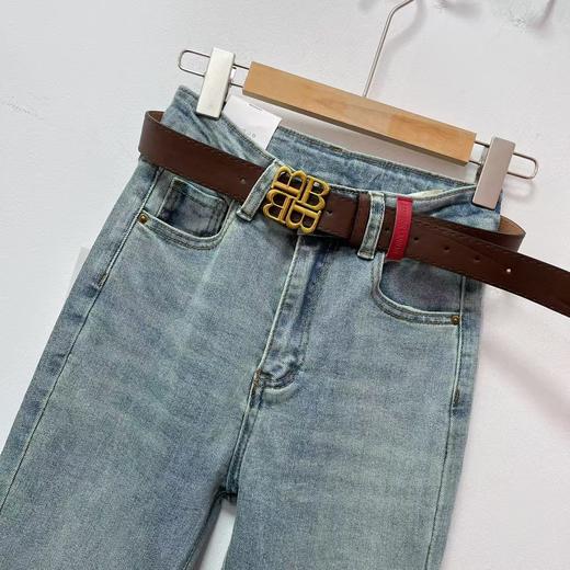 中秋大力度清仓~（不支持退）送腰带【牛仔系】春-D弹力中国结刺绣爆款显瘦微喇裤筷子裤-56061-喜出 商品图5