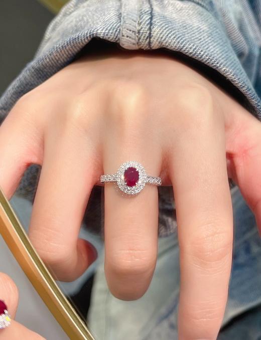 1ct刻面红宝石戒指 商品图3