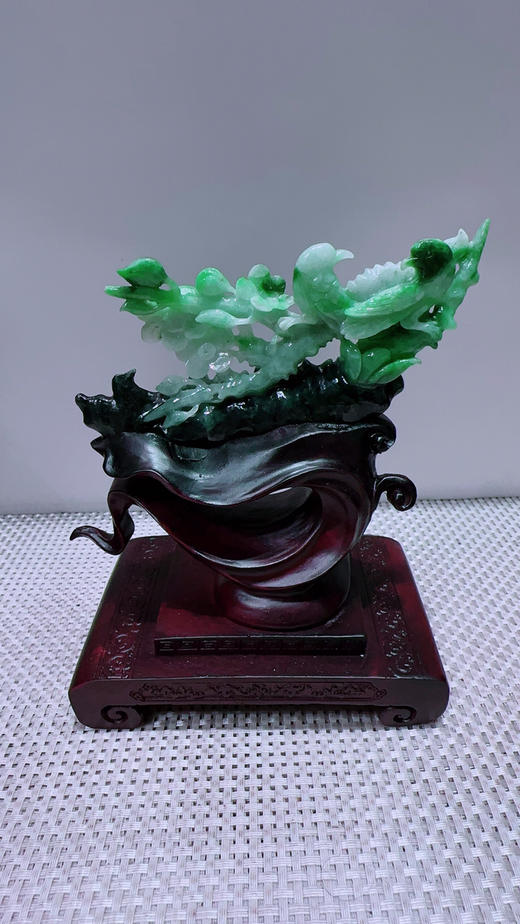 620877翡翠摆件【平安富贵】 商品图4