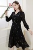 三COLOUR 黑色刺绣甜美连衣裙 15710 商品缩略图1