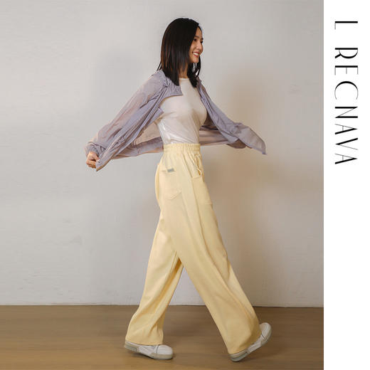 L RECNAVA [330克梨形必备香蕉裤] 面料更挺阔宽松裤 中腰休闲香蕉裤-显高显瘦运动长裤 商品图1