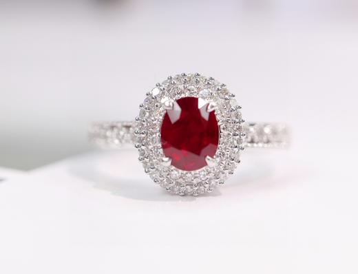 1ct刻面红宝石戒指 商品图2