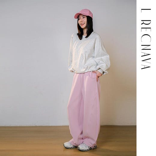 L RECNAVA [UPF50+泡芙空气层·窄版香蕉裤] 春夏秋款上身有冰凉感 脚口抽绳 显瘦显腿长休闲裤 商品图6