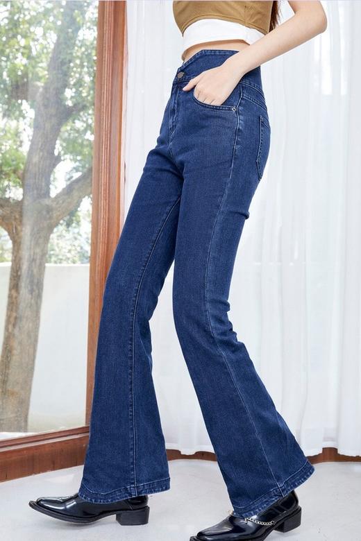 MEETLADY/米莱达 直筒修身喇叭牛仔裤 15721 商品图1