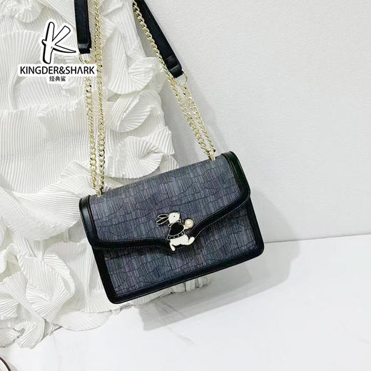 经典鲨2025年时尚百搭单肩手提链条包女KGB31-51883191 商品图3