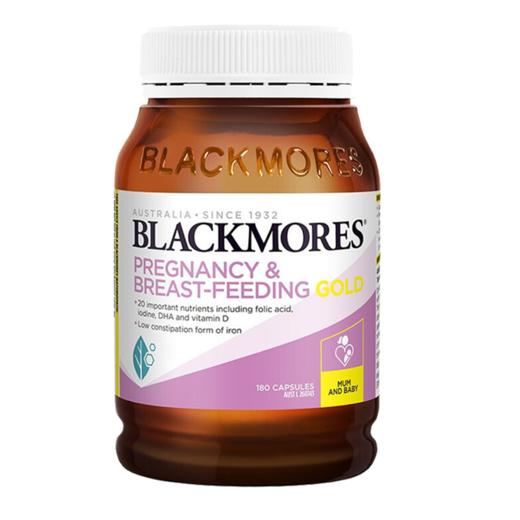 【跨境】澳洲Blackmores 澳佳宝孕妇叶酸dha黄金营养素 180粒 适合孕期营养补充维生素 商品图1