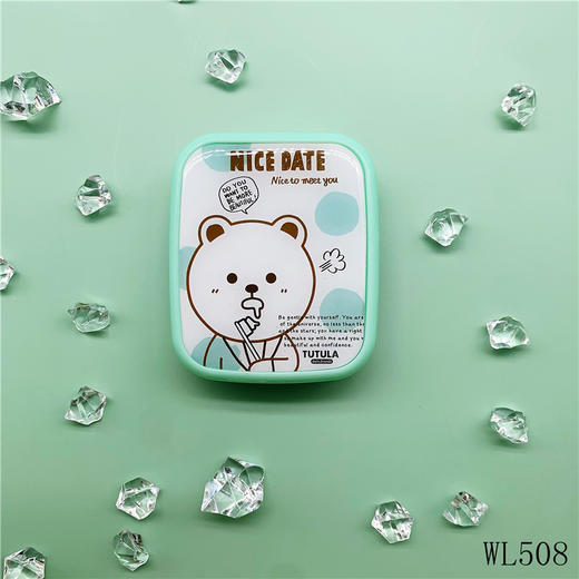 可爱两幅装隐形眼镜盒护理盒美瞳盒WL508 商品图4