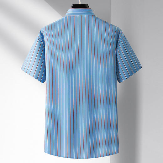 【无痕高弹】【超大码】【DM】大依优型大码短袖衬衫夏季新款加大号半袖衬衣男休闲打底衫胖子加肥无痕高弹 商品图1