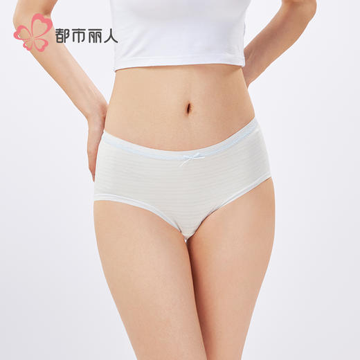 都市丽人纤柔绵木代尔系列人棉提花平角裤LKH5C5 商品图1