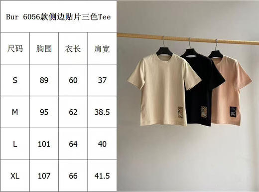 225-4 渠道圆正 BB侧边贴片三色T 我穿L合身效果 穿XL宽松 商品图1