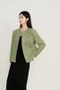 Le Malene 绿色精致圆领口袋纽扣外套 17722 商品缩略图4