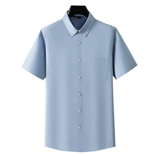 【莱赛尔棉】【DM】大依优型大码短袖衬衫加肥加大棉质半袖衬衣男夏季薄款胖子休闲宽松莱赛尔上衣 商品图4