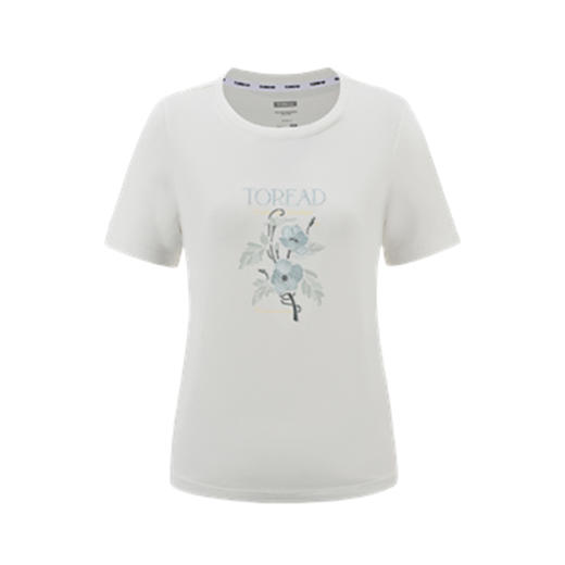 探路者女式棉短袖T恤TAJJAN82553 商品图1