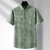 【DM】大依优型大码短袖衬衫棉格子半袖衬衣男士加肥特大码夏季半袖胖子300斤 商品缩略图1