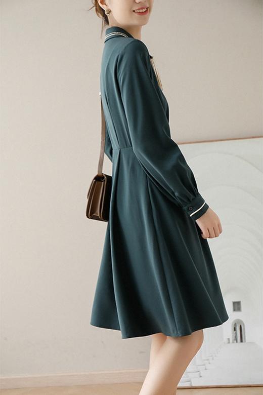 amadella 娃娃领蝴蝶结翻领收腰连衣裙 17646 商品图5