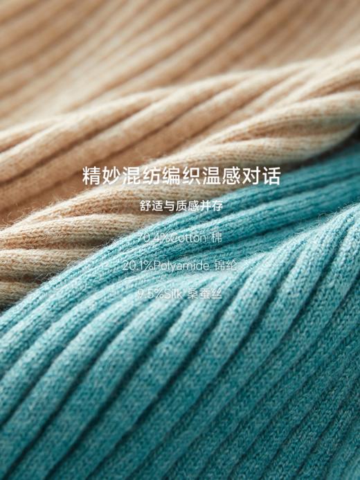 柔春佳人 丝棉混纺翻领开衫FCF1WSC043 商品图14