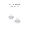 IIPO宜珠宜宝淡水珍珠国风扇子耳钉6-7mm(礼盒装) 商品缩略图0
