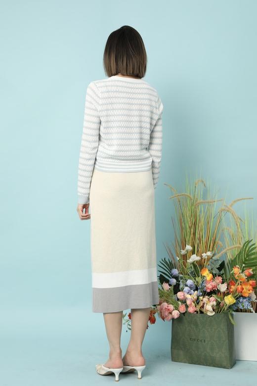 amadella 休闲条纹针织开衫半裙套装 15796 商品图3