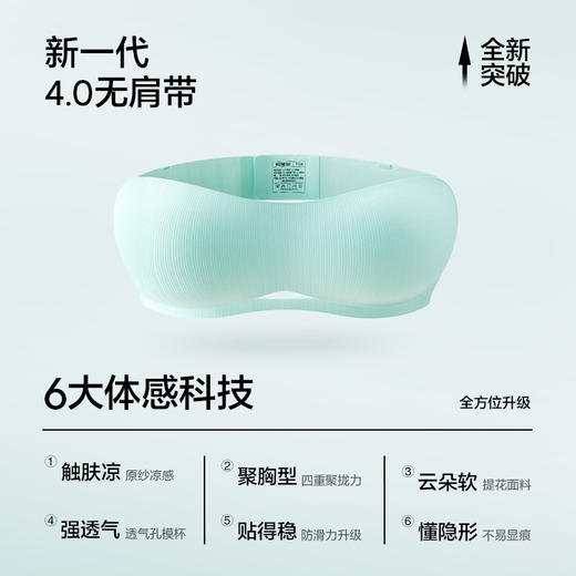 【新品上新】有棵树「1/2杯」凉感无肩带防滑文胸-B4003B 商品图1