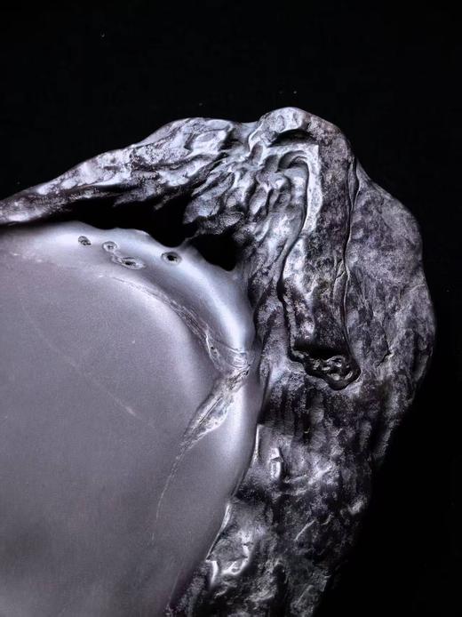 伦少国「蜿蜒」端砚·坑仔岩 纯手工原石雕刻砚台 商品图4