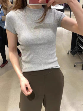 The*🔥春夏新品原单圆领纯棉短袖T恤 带微弹