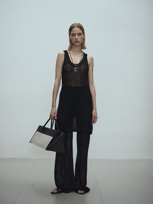 VC｜SS25025 Amani loose knit tank top  [无袖上衣 黑 ] 商品图1
