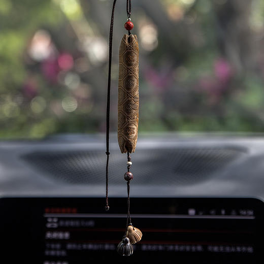 香云纱艾草香囊（5款可选） 传统挂饰端午香囊真丝+艾草非遗工艺手作车挂车饰礼盒装 商品图3