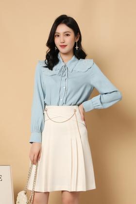 L.Fleuri 复古娃娃领上衣 15560