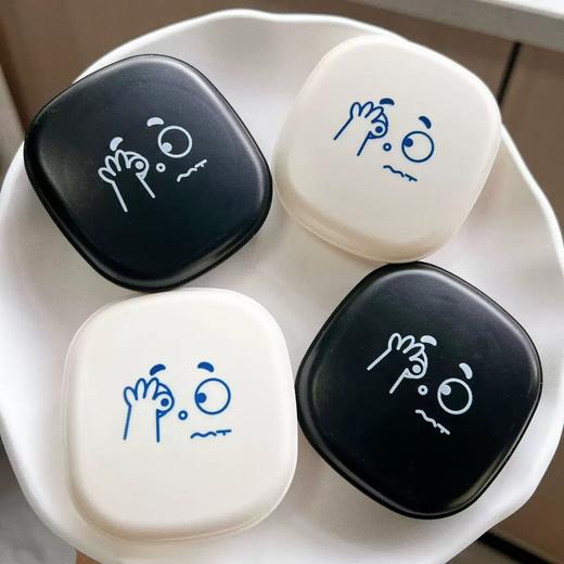 卡通表情隐形眼镜盒护理盒美瞳盒6577 商品图3