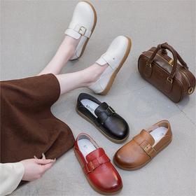 【2025秋季 头层牛皮】意大利凯撒KAISER软底软面头层牛皮妈妈鞋  柔软舒适 防滑橡胶大底 久穿不累脚！（KS7880）