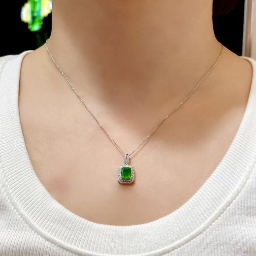 1ct刻面祖母绿吊坠 商品图4