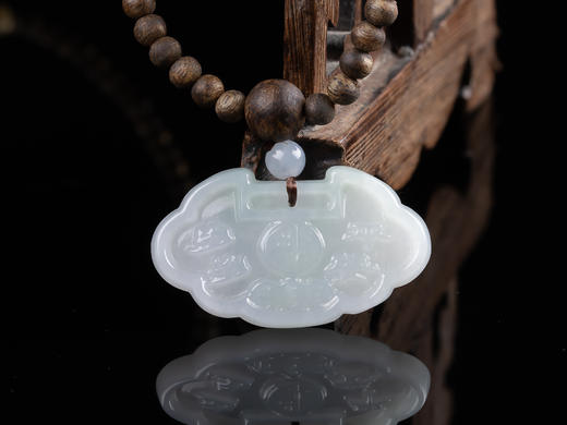 XY0069原创沉香diy翡翠平安如意锁挂件 商品图5