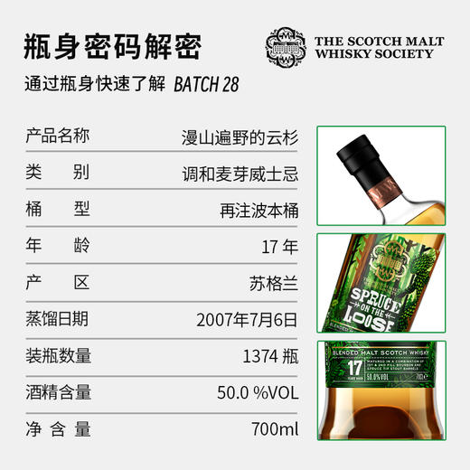 SMWS苏格兰麦芽威士忌协会  Batch 28  漫山遍野的云杉 商品图2