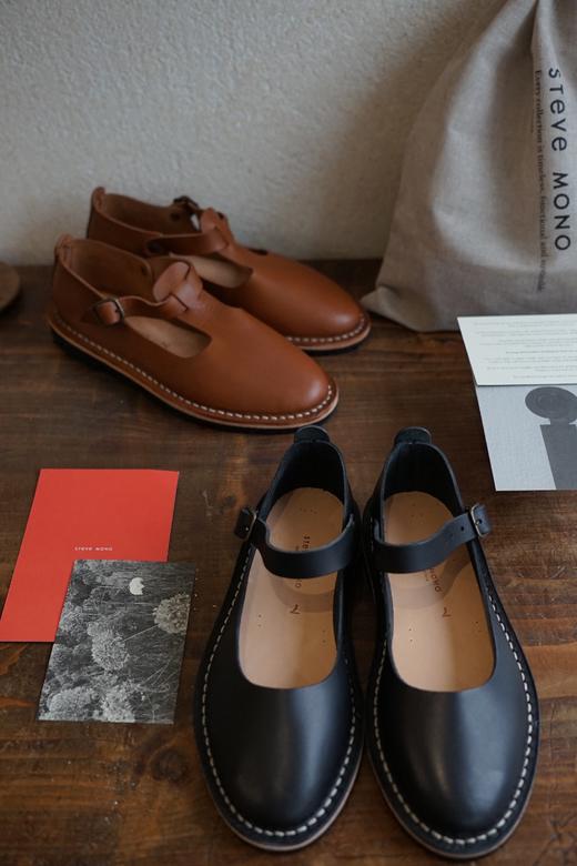 STEVE MONO 植物鞣制手工皮鞋(黑色) 商品图8