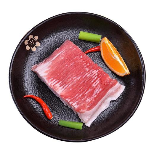 看得见的放心黑猪带皮五花肉片200g 商品图1