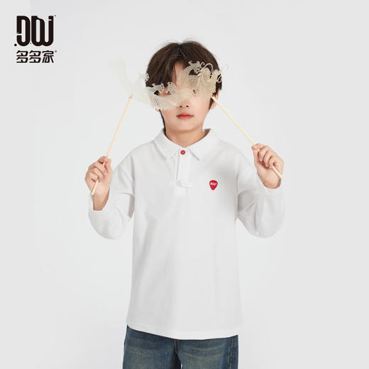 【团购价49.9】多多家男童polo衫2025新款春秋季儿童中大童洋气刺绣长袖T恤春装10266 商品图1