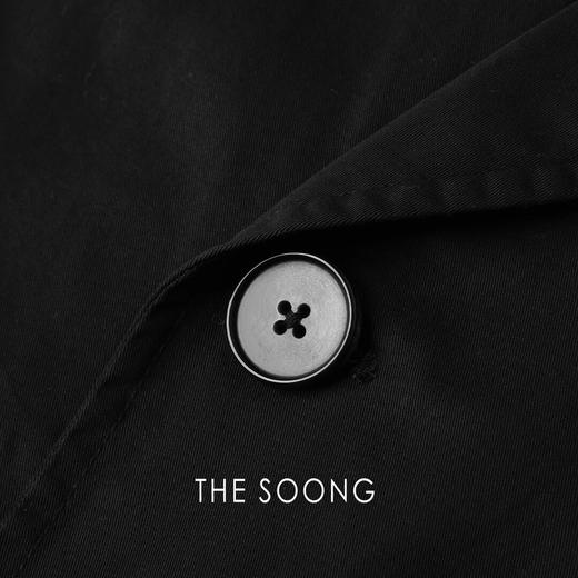 THESOONG|"暮色巴黎"100%棉经典薄款立体廓形风衣外套HWWT6430 商品图5