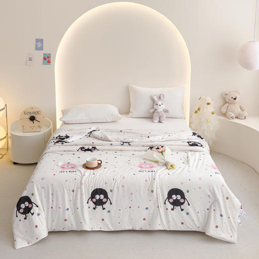 【新款a类卡通针织棉被】大豆被子被芯夏被 儿童空调被夏凉被 可机洗薄被 商品图11