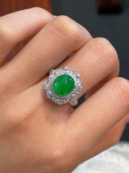 蛋面翡翠戒指 商品图2