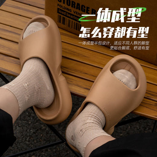 【居家兼外穿拖鞋】男士夏新款 室内家居防滑 半包厚底不臭脚情侣拖鞋女 商品图1