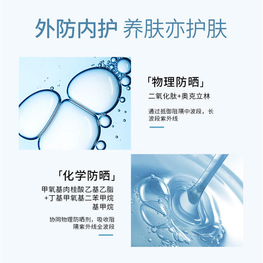 美白防晒霜男女夏季出游军训防晒喷雾隔离保湿防紫外线防晒乳 商品图2