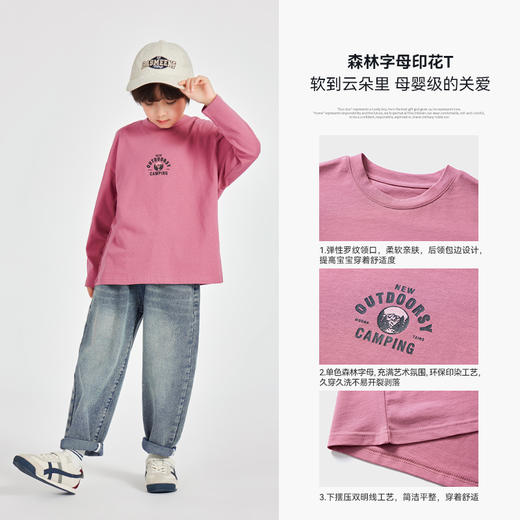 【团购价29.9】多多家男童长袖纯棉T恤春秋季2025新款儿童印花男孩打底衫上衣潮10314 商品图2