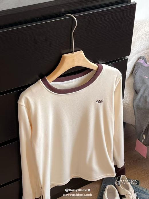 egg六色德绒春季打底衫 商品图6