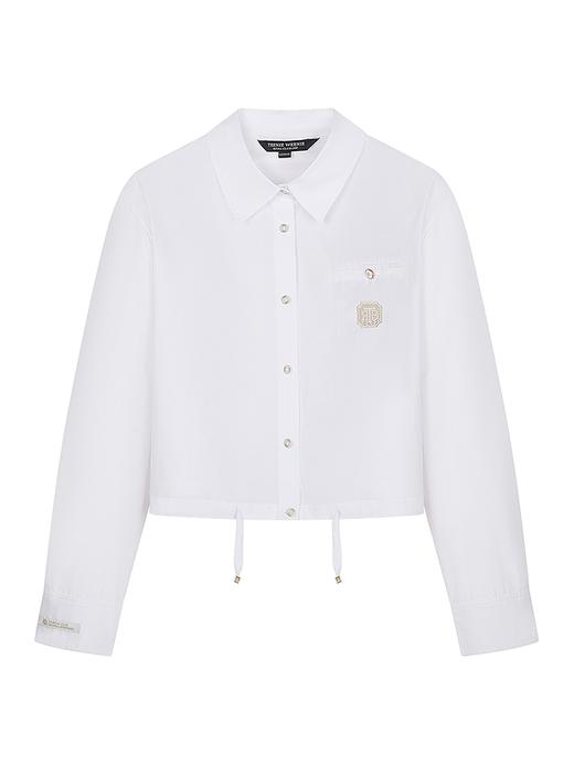 Teenie Weenie小熊字母衬衫女夏季女衬衣TTYA252302W 商品图4