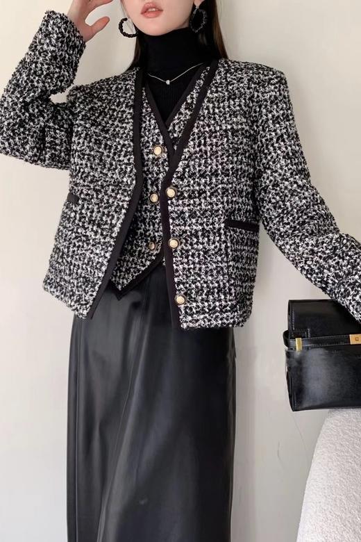 Le Malene 黑边小香风质感外套 17629 商品图2