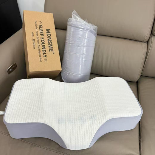 亚马逊订单售价799！正品mdnsme蝴蝶枕！
磁石按摩枕💆跨境热卖，慢回弹异型护颈枕侧睡枕单人护颈记忆枕带 商品图0